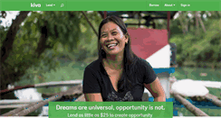 Desktop Screenshot of kiva.org